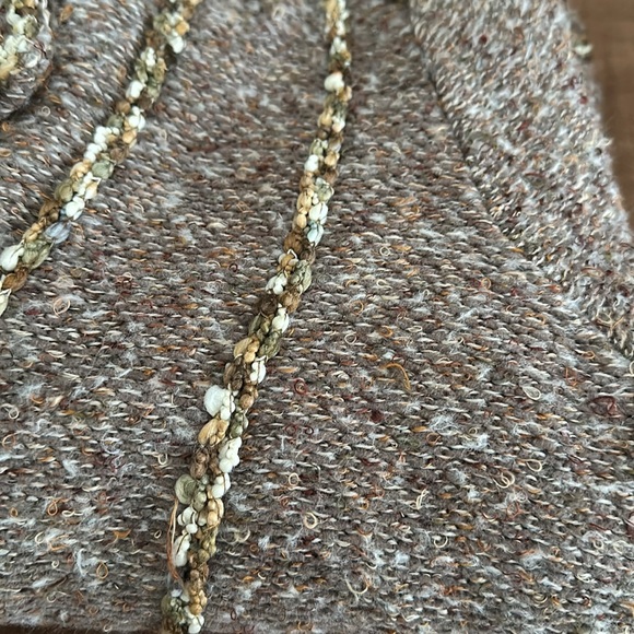 Coldwater Creek Brown Sequin Embellished Cropped Jacket - Picture 11 of 12